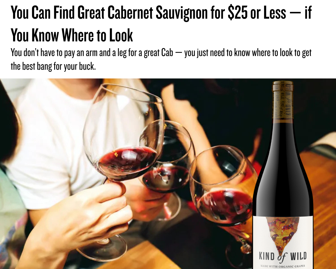 You Can Find Great Cabernet Sauvignon for $25 or Less — if You Know Where to Look
