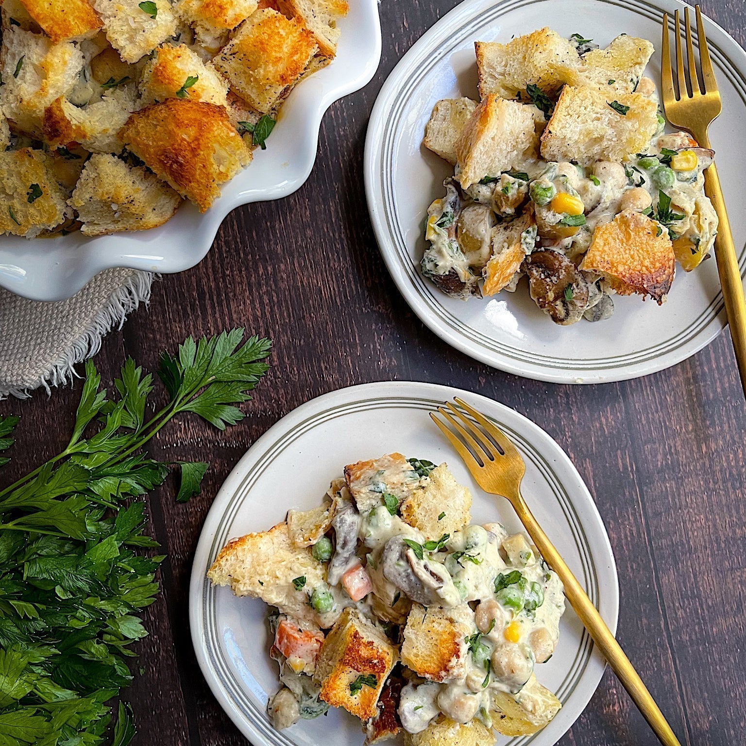 Cozy Chickpea Spinach Casserole