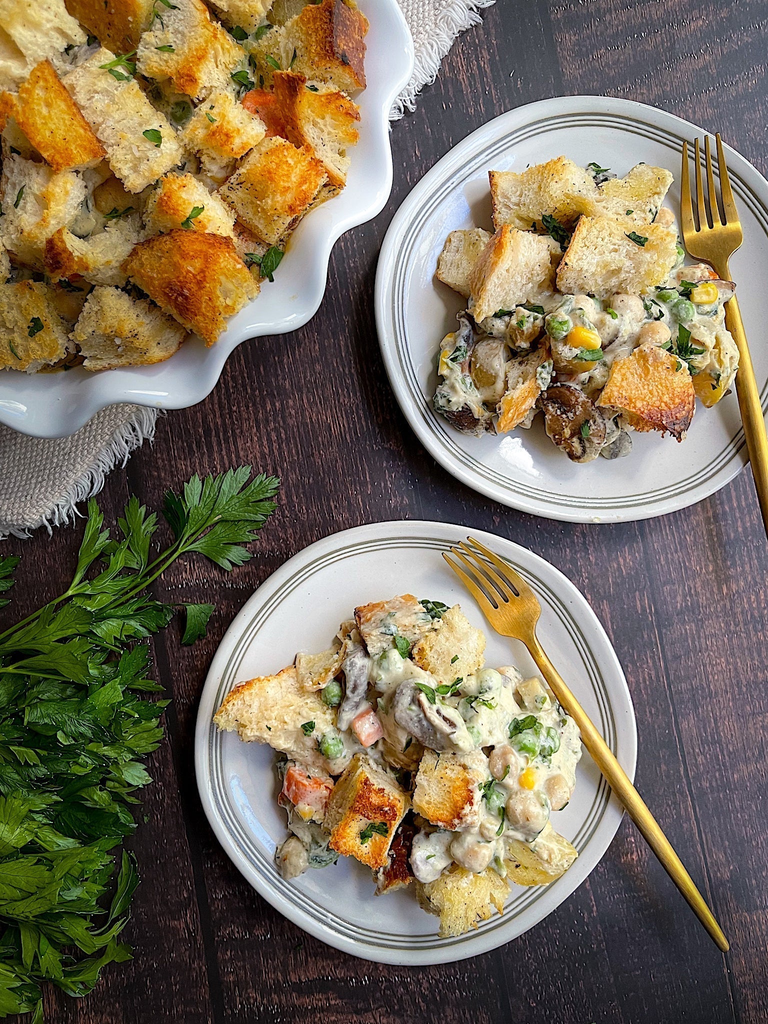 Cozy Chickpea Spinach Casserole