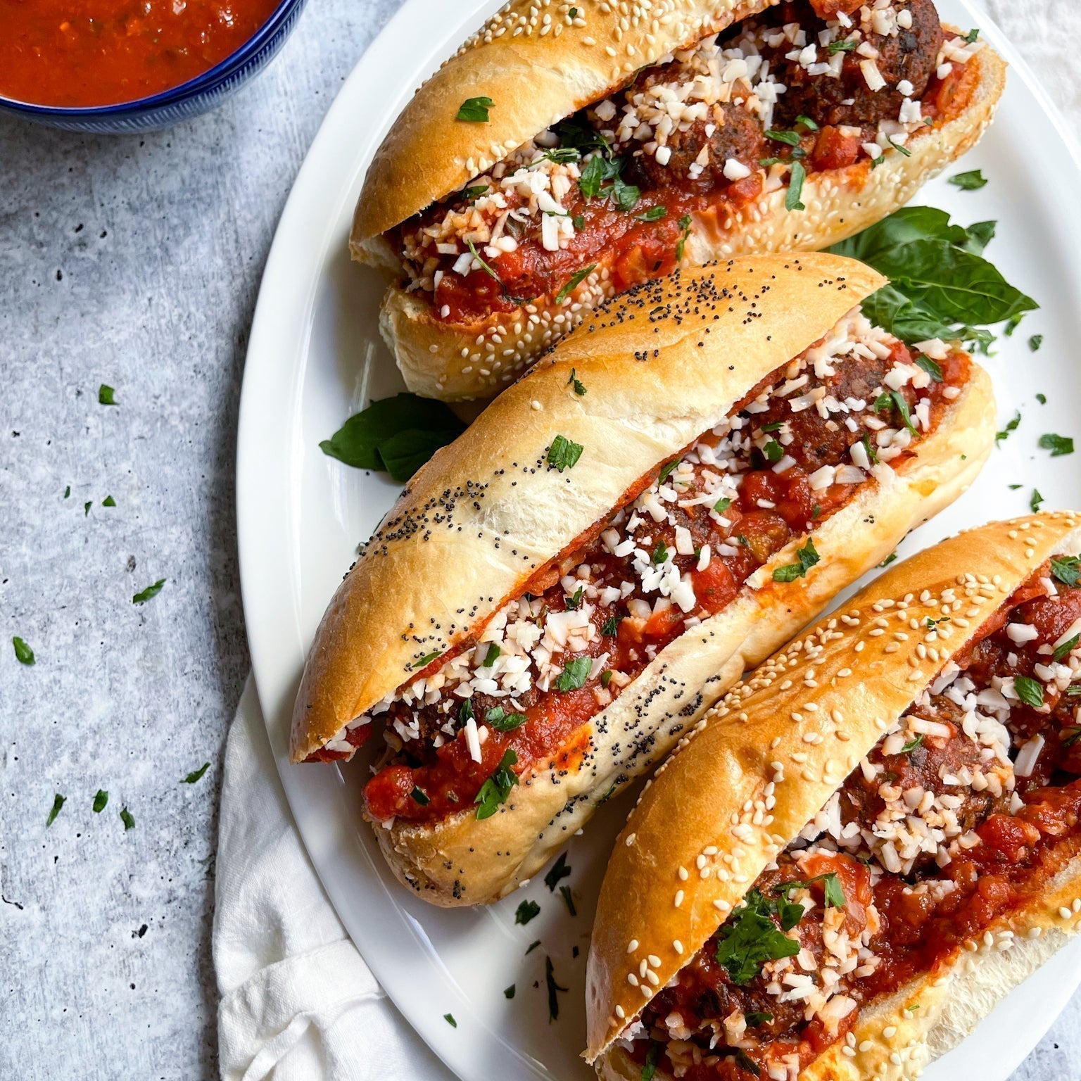 The Best Lentil Meatball Subs