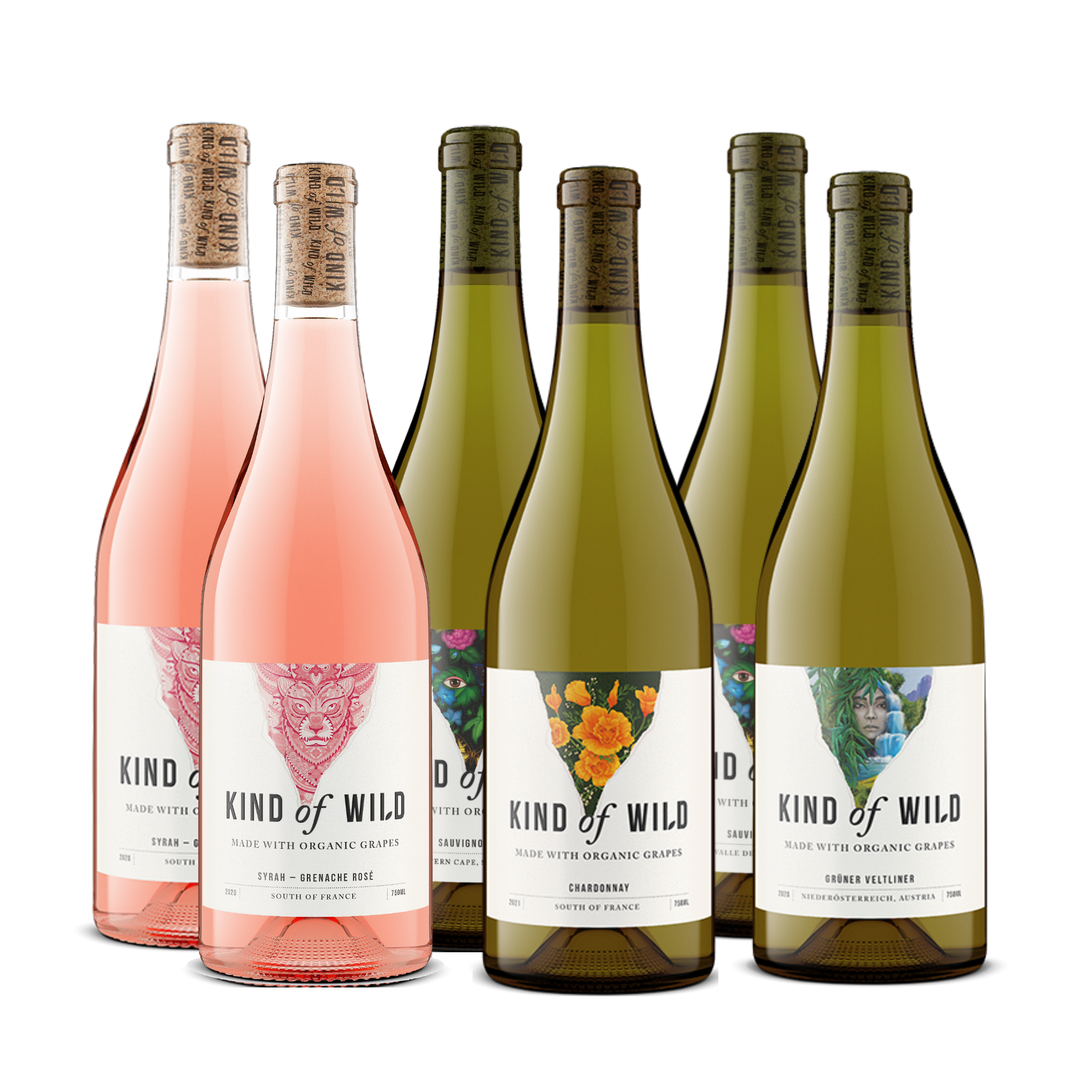 Global White & Rose 6-Pack